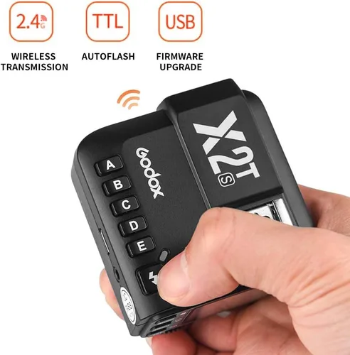 Miniatura 2 de Godox Disparador de flash inalámbrico X2T-S 2.4G TTL con 2X X1R-S controlador receptor compatible con Sony, función TTL, control de aplicación