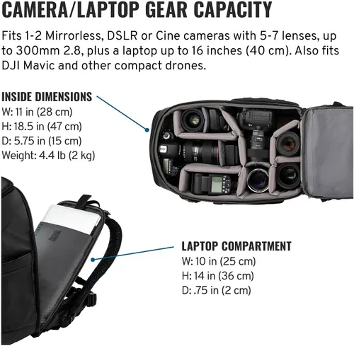 Miniatura 3 de Tenba Axis Mochila Bolsas (637-701), 20L