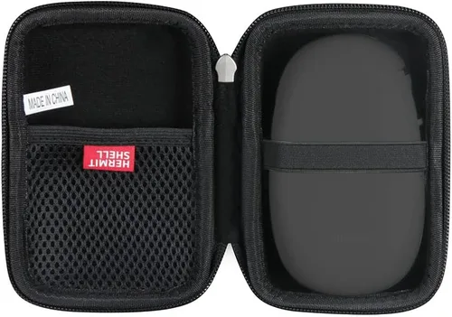 Hermitshell Estuche rígido de viaje para etiquetadoras SUPVAN E10 Mini impresora de etiquetas Bluetooth (negro)