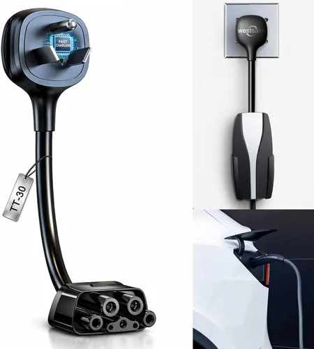 Miniatura 10 de Adaptador para Tesla NEMA 14-30, adaptador de cargador móvil Tesla solo para Gen 2 y 3, enchufe de 240 V y toma de corriente 14-30 a 24 amperios