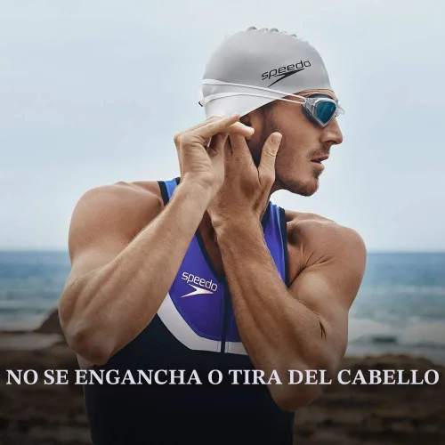 Miniatura 3 de Speedo - Gorro de natación, silicona Negro (Speedo Black)