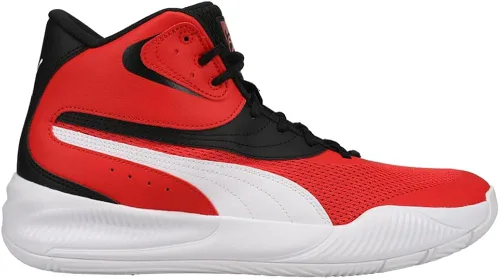 Miniatura 3 de PUMA Hombres Triple Mid Baloncesto Zapatillas - Rojo