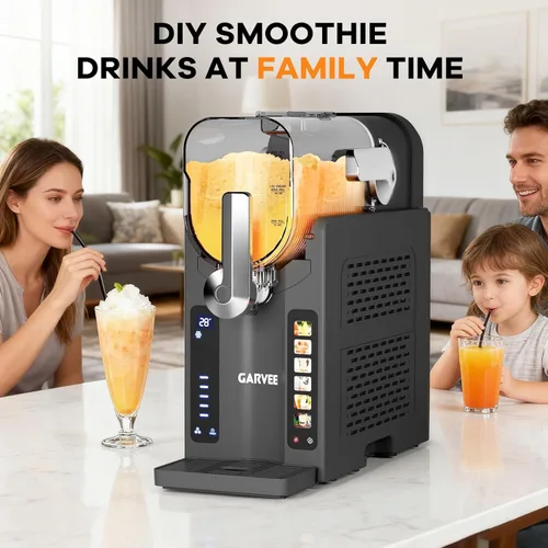 Miniatura 6 de Máquina de granizado para el hogar, máquina de bebidas congeladas de 70 onzas con pantalla LED y 6 programas preestablecidos, enfriador rápido