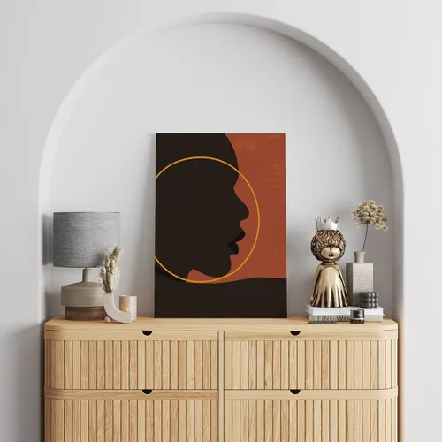 Miniatura 4 de Póster decorativo de pared con marco (11.5 x 15 pulgadas), arte de pared afroamericana, decoración de pared de niña negra, decoración de pared