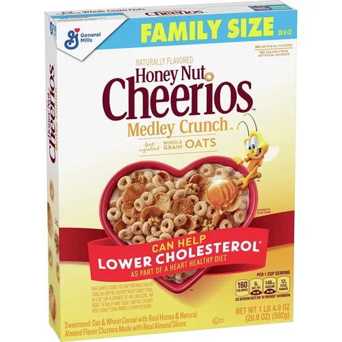 Miniatura 27 de Cheerios Taza de cereales para desayuno, sin gluten, cereales de una sola porción, 1.3 onzas (paquete de 12)