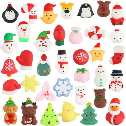 Miniatura 7 de SULOLI - 36 piezas de juguetes de mochi de Halloween para apretar, juguetes para aliviar el estrés y la ansiedad, rellenos para bolsas de regalo