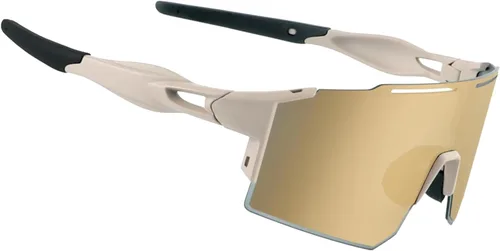 Miniatura 27 de OULAIQI Gafas de sol de ciclismo, polarizadas, para hombres y mujeres, con 1 lente o 3 lentes intercambiables, gafas de béisbol Rojo