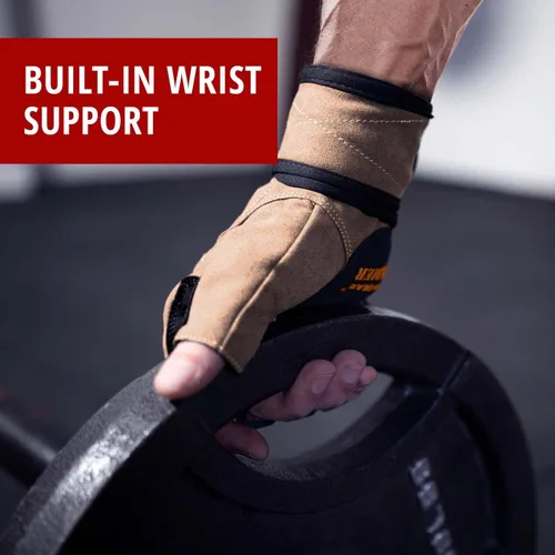 Miniatura 6 de Crown Gear Guantes de levantamiento de pesas para entrenamiento de entrenamiento Crossfit, guantes de fisicoculturismo para hombres o mujeres, lo