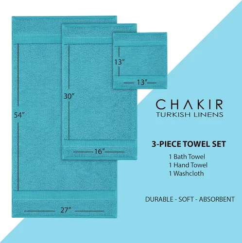 Miniatura 6 de Chakir Turkish Linens Toallas turcas de calidad de hotel y spa 100% algodón premium Suaves y absorbentes