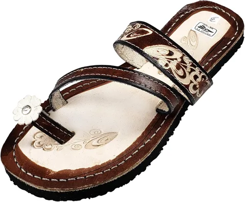 Miniatura 2 de Sandalias Mexicanas de Piel para Mujer Huarache de Piel Hecho en México