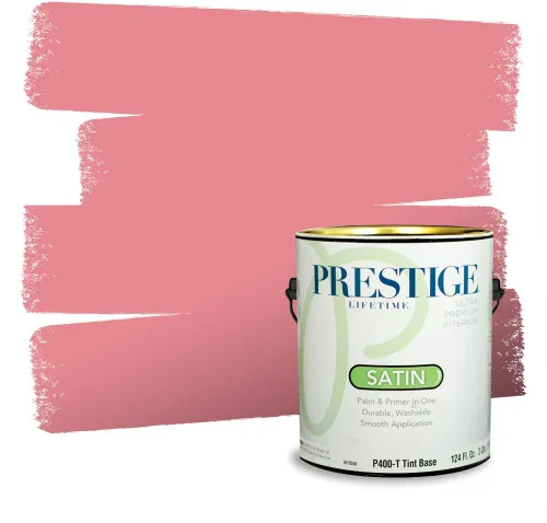 Miniatura 300 de Prestige Paints Pintura exterior e imprimación en uno, 1 galón, plano, coincidencia comparable de Valspar* Amber Rose*