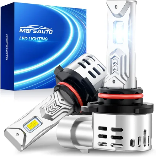 Miniatura 14 de Marsauto Bombillas LED H4, 1200% de brillo, 70000 lm, blanco frío 6500K, tamaño mini halógeno 1:1, anillo ajustable de 8 agujeros para haz perfecto