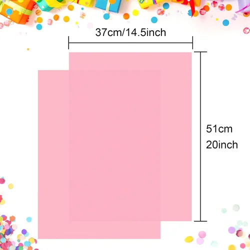Miniatura 2 de CHRORINE 60 hojas de papel de seda rosa a granel para envolver regalos, papel de seda para manualidades artísticas de bricolaje, decoración
