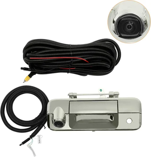 Miniatura 10 de Gledewen Cámara de Respaldo para Mango de Portón Trasero, Compatible con Toyota Tundra 2007-2013, con Llavero, con Ángulo de Visión Trasera de 170°