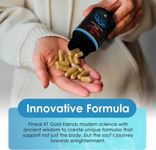 Miniatura 5 de Pineal XT Gold - Suplemento de glándula pineal - Despertar del tercer ojo - Suplemento de enfoque y memoria para el cerebro - 7 ingredientes