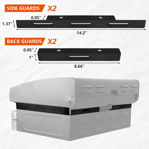 Miniatura 7 de Utheer Protectores de viento para plancha Blackstone de 22 pulgadas Compatible con 1666, 1813, 1833, 1842, 1860, 1891, 1935, pantalla de viento