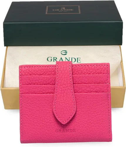 Miniatura 45 de Grande -3803 Cartera unisex, Azul (Iced Blue), Cartera delgada de cuero con cierre a presión pequeño