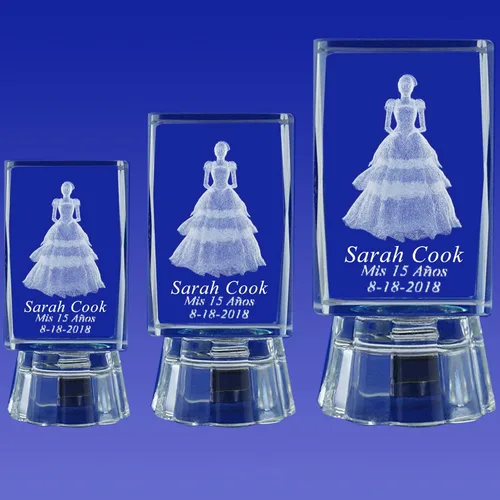 Sweet 15 Favor 12 piezas personalizado grabado láser cubo recuerdo de fiesta – Quinceañera, Mis XV Años, Mis 15 años, Sweet 16 (2.5 pulgadas de alto)