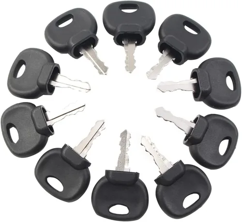 Miniatura 2 de LIRU 10 llaves de bloqueo para interruptor de encendido, 14603 14707 14607 llave de encendido de repuesto para Bomag 05755125, 5755124