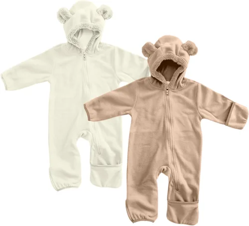 Miniatura 122 de Enterizo de vellón para bebé, rómper de una sola pieza con capucha para niños, ropa para exteriores, chaqueta infantil