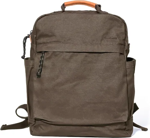 Miniatura 10 de Mochila de lona Gootium para mujeres, estilo vintage con cierre de cremallera, mochila casual para hombres, de tela, para viajes al aire libre