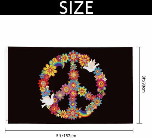 Miniatura 2 de Yekiua Bandera de huevos de Pascua 3 x 5 para exteriores, hierba verde, tulipanes, mariposas, mariquitas, banderas de doble cara, para todo
