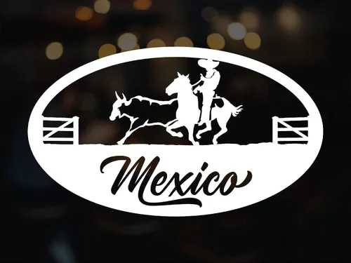 Miniatura 14 de Durango - Adhesivo adhesivo de vinilo para carros diseño Charro de México, Calcomanias para Trocas y Carros (14 x 8 pulgadas, Durango)