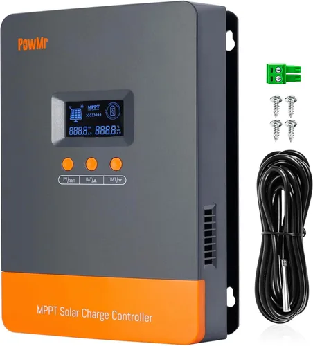 Miniatura 10 de Regulador solar PowMr de 60 A MPPT, controlador de carga de batería de 60 amperios para baterías de litio LiFePO4 y de plomo-ácido de 12 V/24 V/36