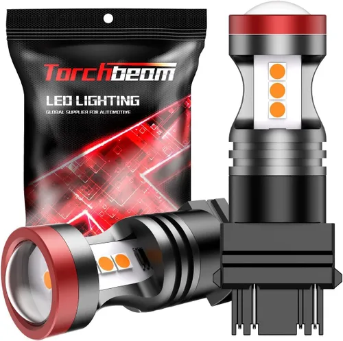 Miniatura 5 de Torchbeam 1157 Bombilla LED de freno roja, 300% más brillante, 12 V, bombilla LED BAY15D 1157 7528 2057 2357 P21/5W, repuesto para freno, cola