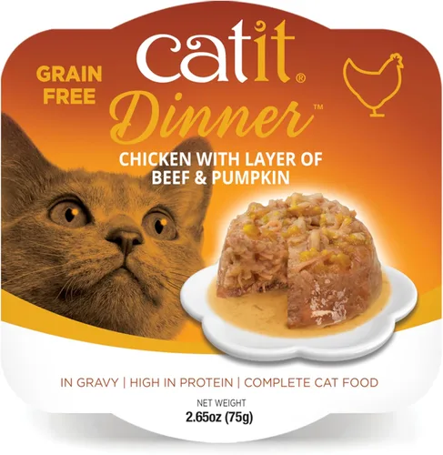 Miniatura 12 de Catit Cena de pollo con atún y col rizada: comida húmeda hidratante y saludable para gatos de todas las edades
