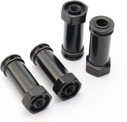 Miniatura 4 de Paquete de 4 adaptadores hexagonales de aluminio para cubo de rueda de 0.472 in, extensión de 1.181 in, piezas de actualización para Traxxas Slash
