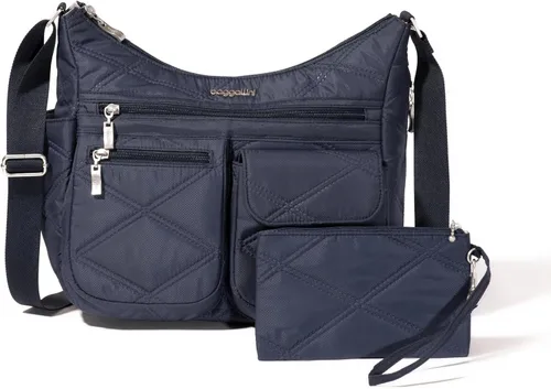 Miniatura 44 de Baggallini womens Everywhere Bagg Crossbody Women 11x9 Lightweight Nylon Hobo Water-resistant Travel Bag W/Rfid