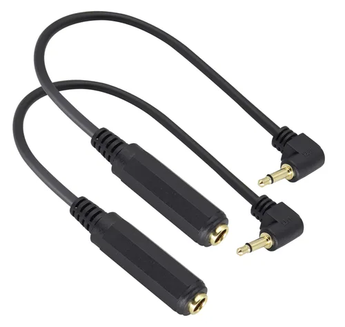 Miniatura 11 de Chapado en oro de 0.138 in mono 1/8 pulgadas audio macho a 0.250 in 1/4 pulgadas hembra adaptador de cable convertidor (4.9 ft/5 pies)