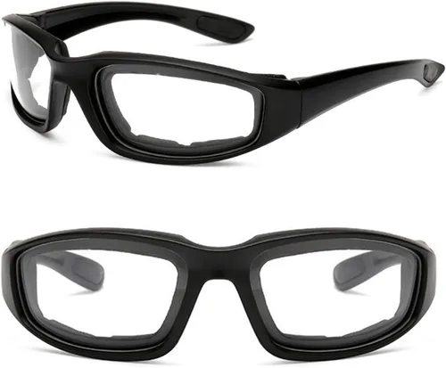 Miniatura 9 de Peciees - Gafas de sol para montar en motocicleta, 4 unidades, para exteriores 4 lentes negro-blanco