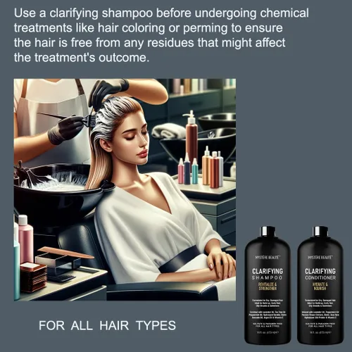 Miniatura 3 de Juego de Champú y Acondicionador Clarificante - Hidratante, Calmante y Elimina la Acumulación, Para Todos los Tipos de Cabello, Limpieza