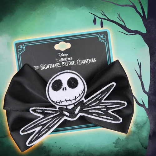 Miniatura 4 de The Nightmare Before Christmas Jack Skellington Hair Bow Hair Clip, Negro