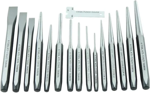 Miniatura 2 de K Tool International JUEGO DE PUNCHES Y CHISEL 15 PC. EN BANDEJA DE PLÁSTICO