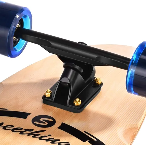 Miniatura 5 de Patineta de 42 pulgadas de largo completo Cruiser Pintail, el original Artisan Maple Skateboard Cruiser Pintail para crucero, tallado, estilo libre