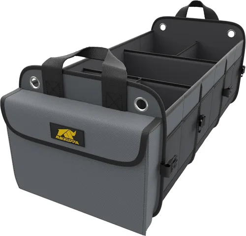 Miniatura 8 de MIKKUPPA Organizador de maletero de automóvil con enfriador - Organizador grande de 100L para automóvil, almacenamiento plegable de maletero
