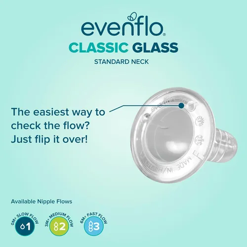 Miniatura 6 de Evenflo 4oz Twist Botella de vidrio – Set – 6PK