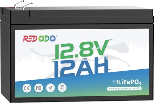 Miniatura 11 de Redodo Paquete de 4 baterías LiFePO4 de 12 V 100 Ah, baterías de ciclo profundo con BMS de 100 A, baterías del grupo 31 para 10 años de vida útil