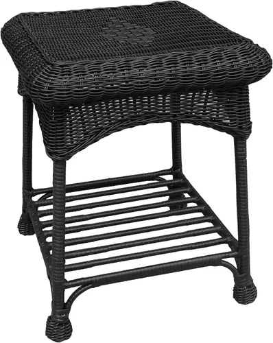 Miniatura 10 de Jeco Juego de 3 sillas de mimbre Rocker con cojín naranja, color negro