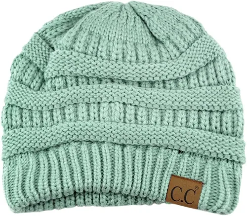 Miniatura 257 de C.C Trendy Warm Chunky Soft Stretch Cable Knit Beanie
