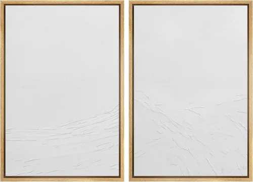 Miniatura 111 de SIGNWIN Lienzo enmarcado para pared, juego de arte sereno de paisaje de pantanos, ilustración rústica, arte moderno, minimalismo, decorativo