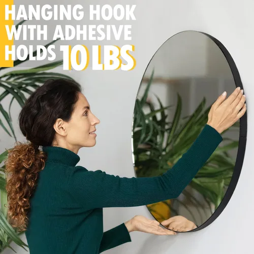 Miniatura 7 de LuBanSir Ganchos para colgar cuadros de pared sin clavos, paquete de 12 ganchos adhesivos de metal con 16 tiras para fotos pequeñas, arte y espejos