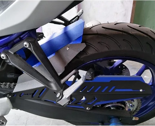 Miniatura 4 de Protege la rueda de la motocicleta CNC guardabarros trasero guardabarros cadena cubierta para Yamaha YZF R25 R3 MT-03 MT03 MT 03 2015 2016 2017-2020