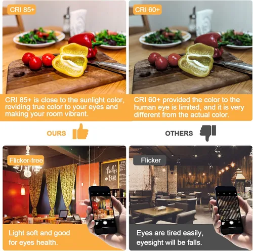 Miniatura 6 de Bombilla LED E12 para candelabro, 2700 K, blanco cálido, equivalente a 40 W, bombillas tipo B con forma de vela de 4 W, bombilla LED B11 para Luz