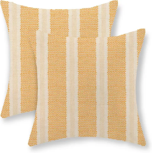 Miniatura 54 de Fundas de Almohada con Estampado de Antílope 16x16 Pulgadas Paquete de 2, Fundas de Almohada Decorativas con Estampado de Piel de Animal Marrón
