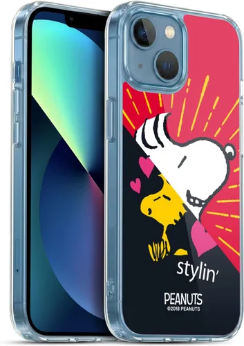 Miniatura 354 de Head Case Designs Funda de gel con licencia oficial de Peanuts Snoopy & Woodstock Halfs and Laughs [protección de grado militar] compatible