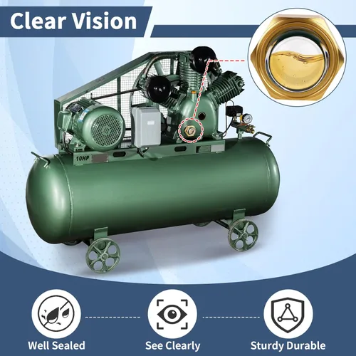 Miniatura 7 de Boltigen Cristal de visión de repuesto para compresor de aire, visor de aceite de 1 pulgada con cúpula transparente, enchufe de visión de nivel